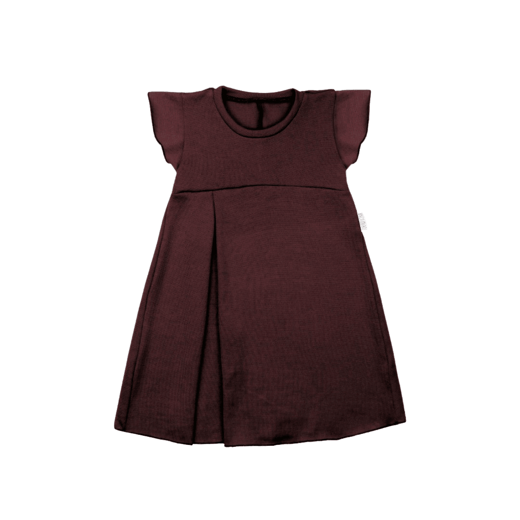 Upcycling Merino Kleid mit der Falte Rot - ForSchur