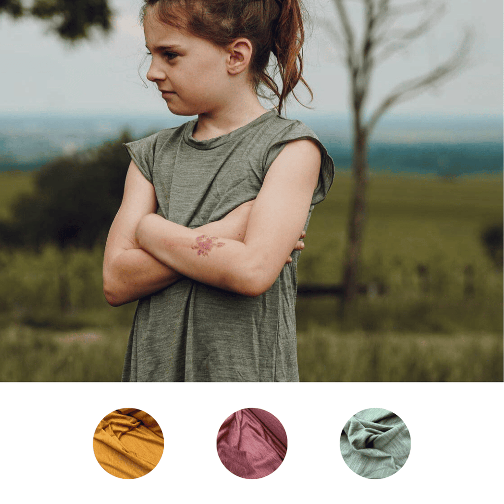 Kleid mit der Falte Sommermerino