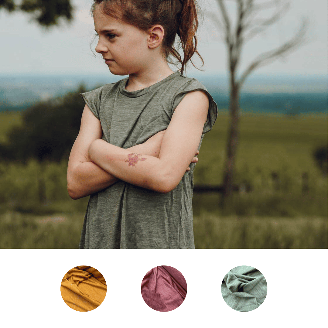 Kleid mit der Falte Sommermerino