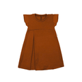 Kleid mit der Falte Wolle-wie-Kaschmir Safran - ForSchur