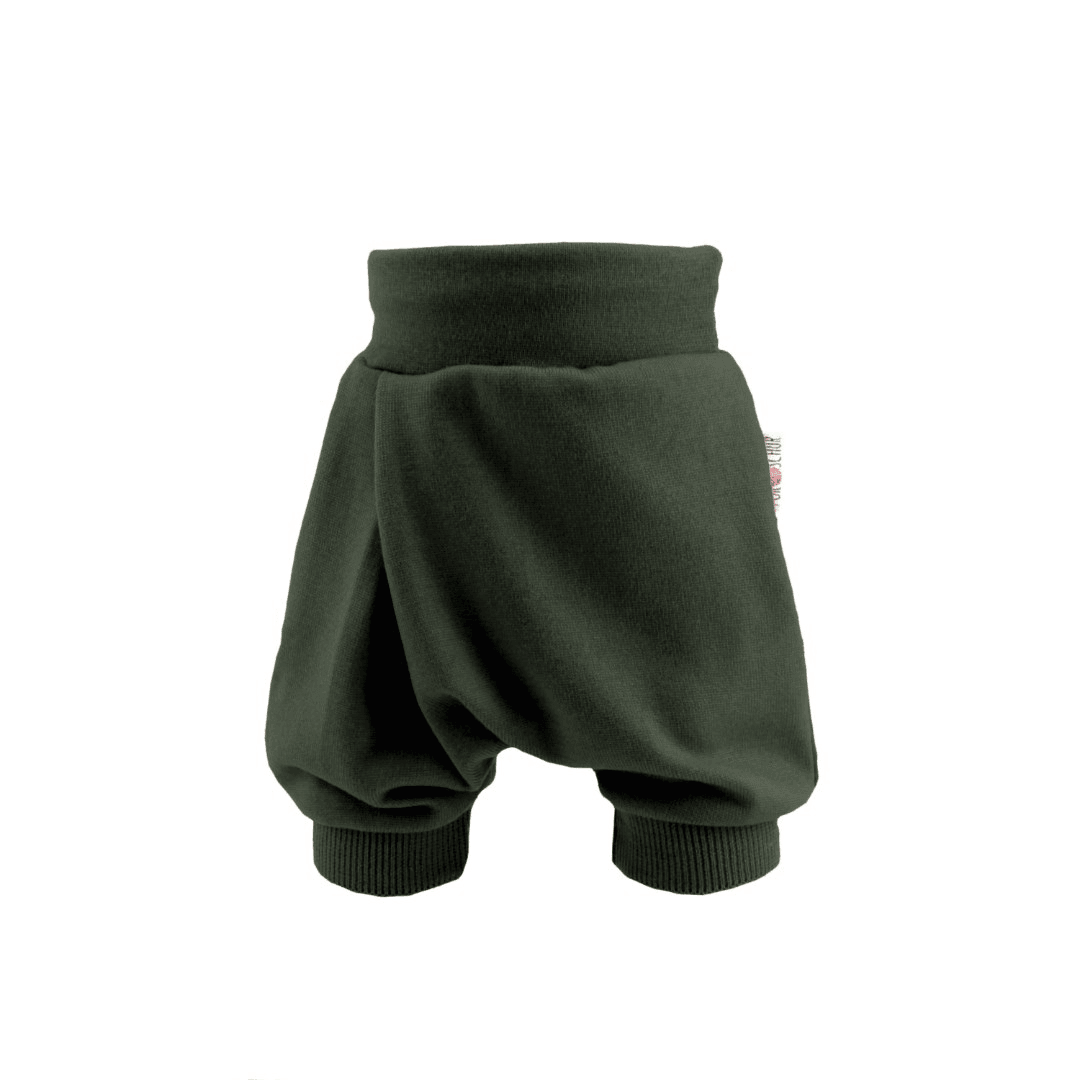 Upcycling Merino Kurze Mitwachshose Grün - ForSchur
