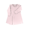 Langarm Kaschmirkleid Rosa
