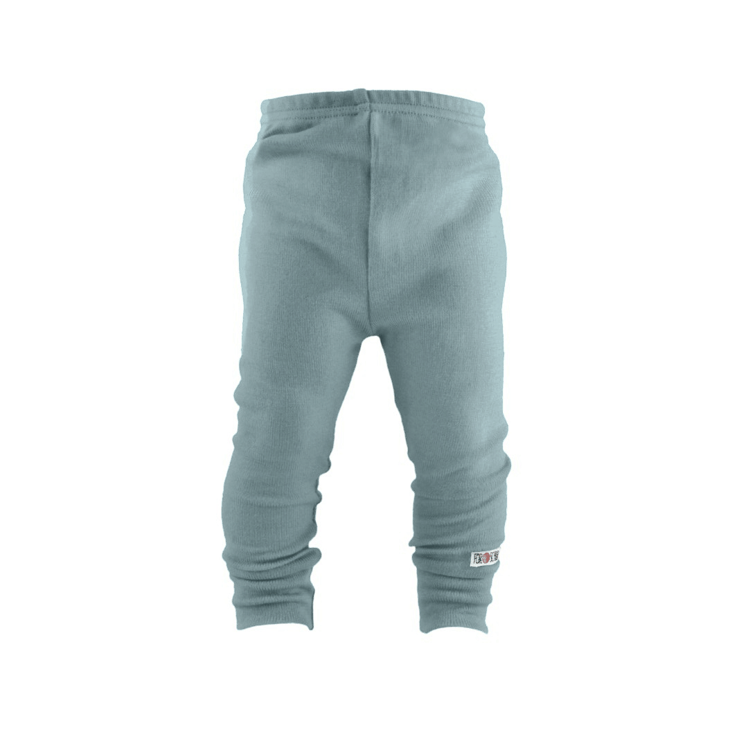Schmale Kaschmir Kinderhose Blau mit Teilungsnaht