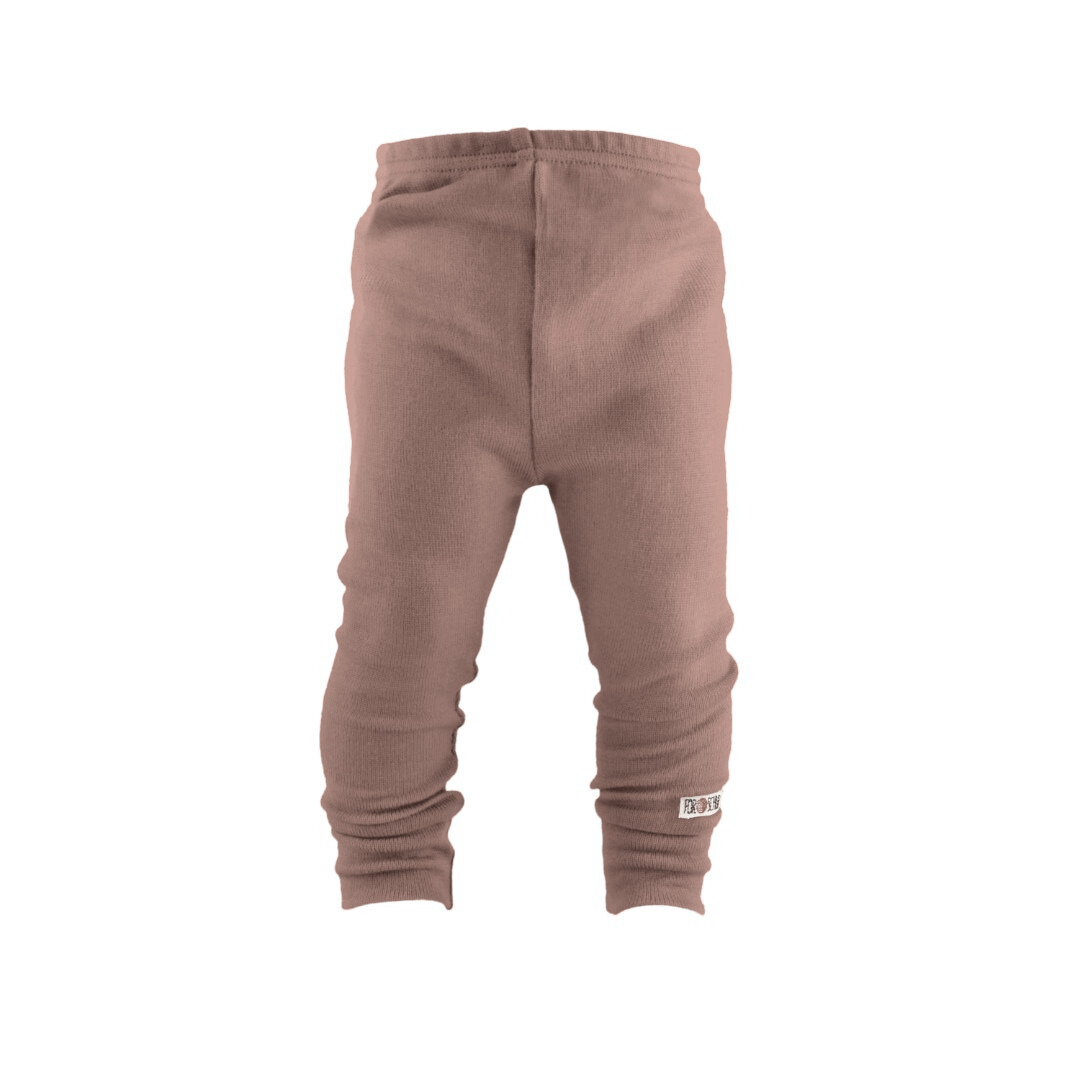 Schmale Kaschmir Babyhose Rosa