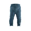Schmale Kaschmir Kinderhose Blau meliert