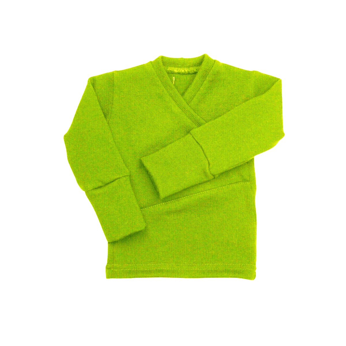 Upcycling Merino Longsleeve Grün