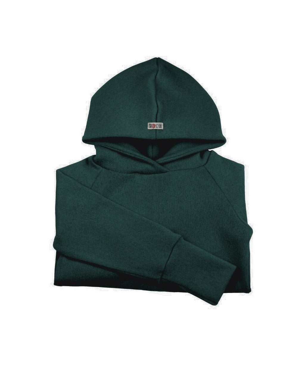 Kaschmir Kinder Hoodie dunkle Zucchini