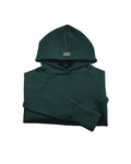 Kaschmir Kinder Hoodie dunkle Zucchini
