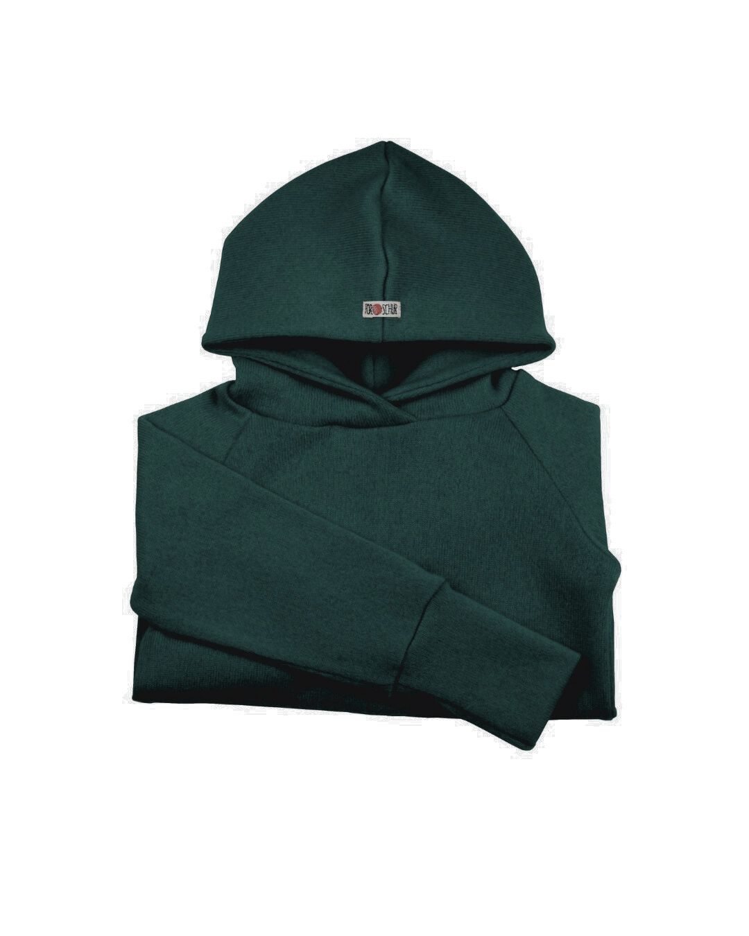 Kaschmir Kinder Hoodie dunkle Zucchini