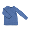 Merino Kinder Longsleeve Blau