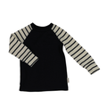 Upcycling Merino Kinder Longsleeve Blau