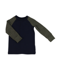 Upcycling Merino Kinder Longsleeve Blau