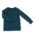 Upcycling Merino Kinder Longsleeve Blau