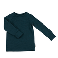 Upcycling Merino Kinder Longsleeve Blau