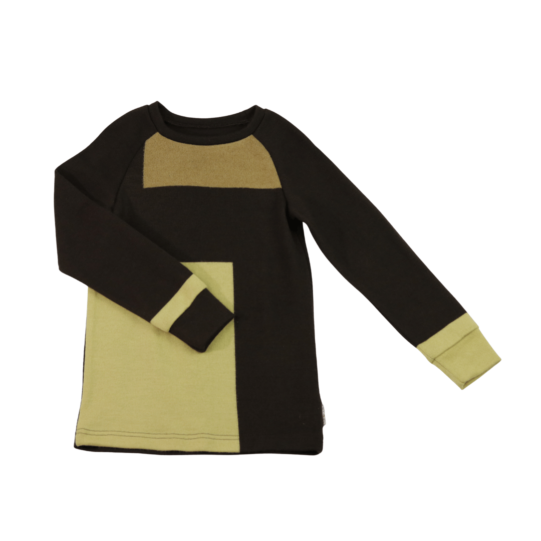 Merino Kinder Longsleeve Braun