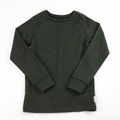 Upcycling Merino Kinder Longsleeve Grün