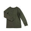 Upcycling Merino Kinder Longsleeve Grün
