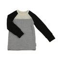 Upcycling Merino Kinder Longsleeve Grau