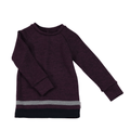 Upcycling Merino Kinder Longsleeve Lila