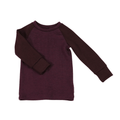 Upcycling Merino Kinder Longsleeve Lila