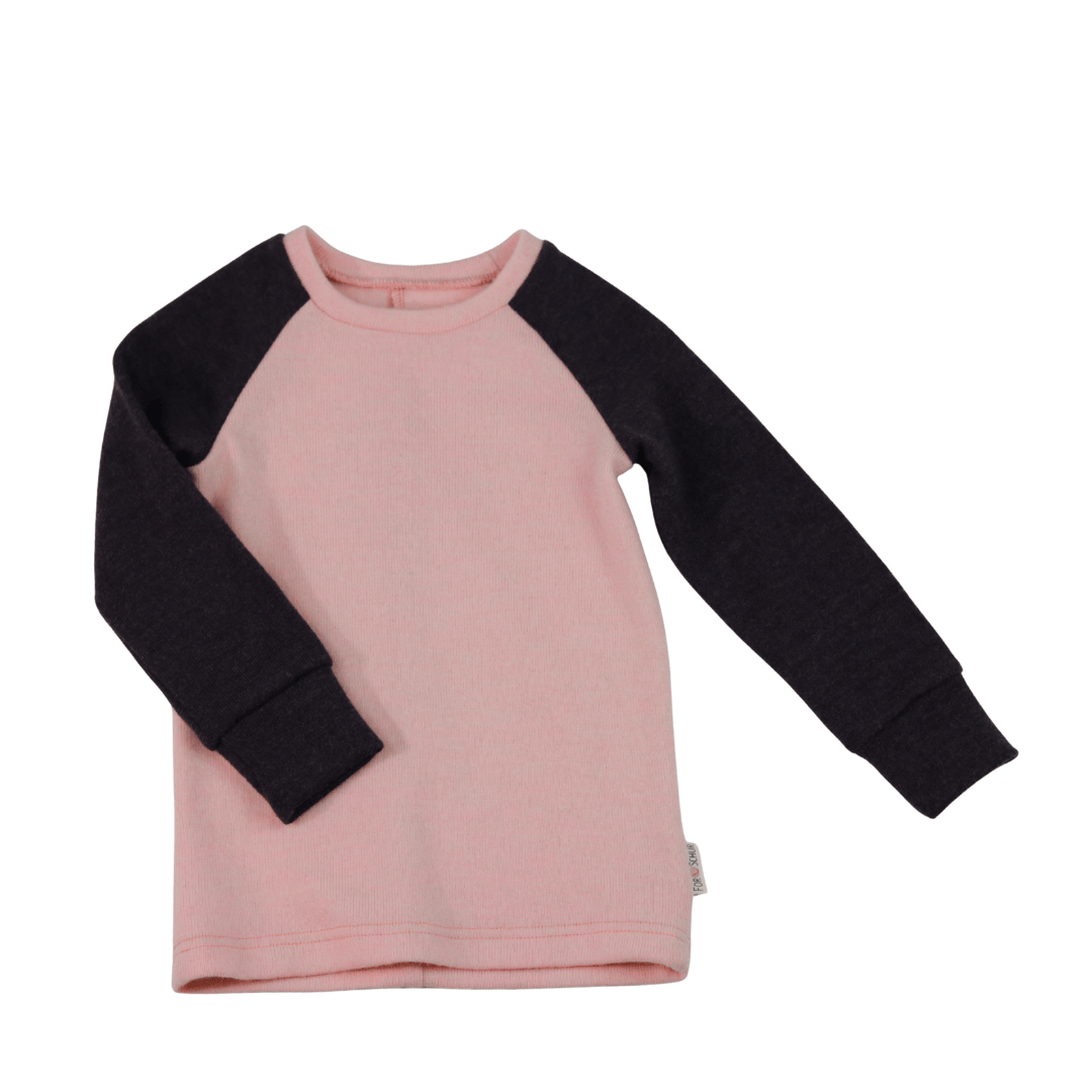 Upcycling Merino Kinder Longsleeve Rosa