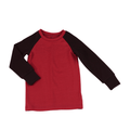Upcycling Merino Kinder Longsleeve Rot