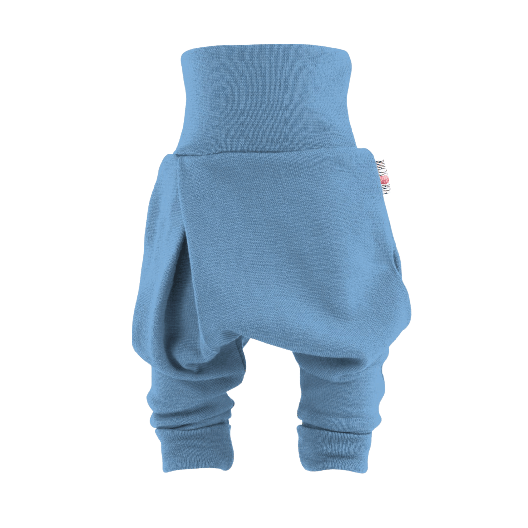 Kaschmir Baby Mitwachshose Blau