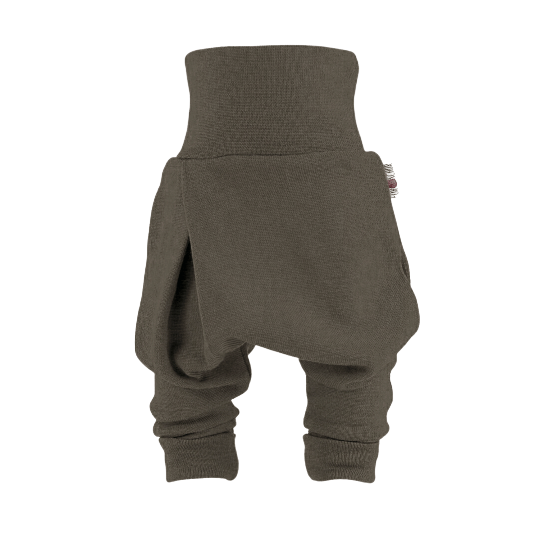 Upcycling Merino Mitwachshose dicke Qualität Braun