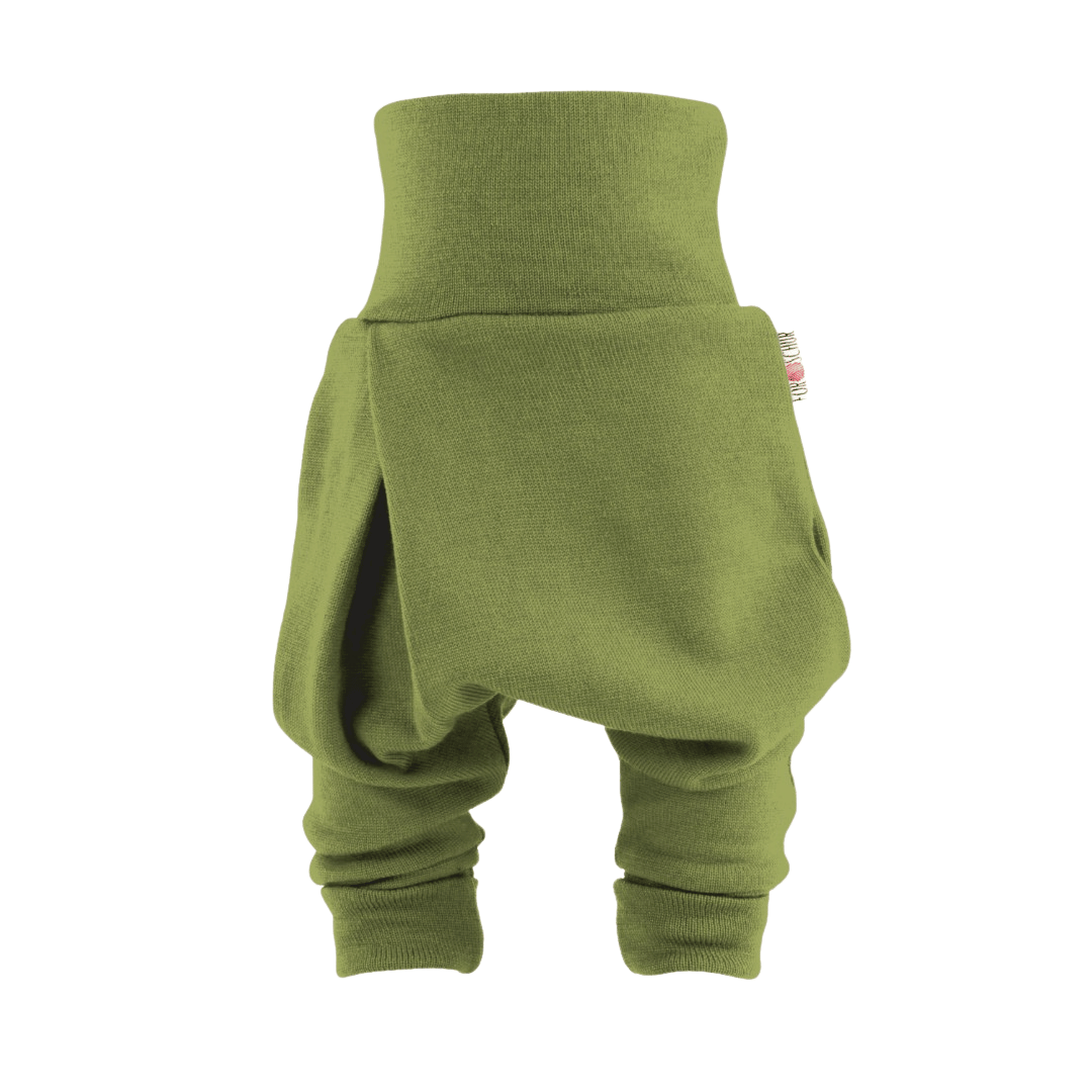 Upcycling Merino Mitwachshose Grün - ForSchur
