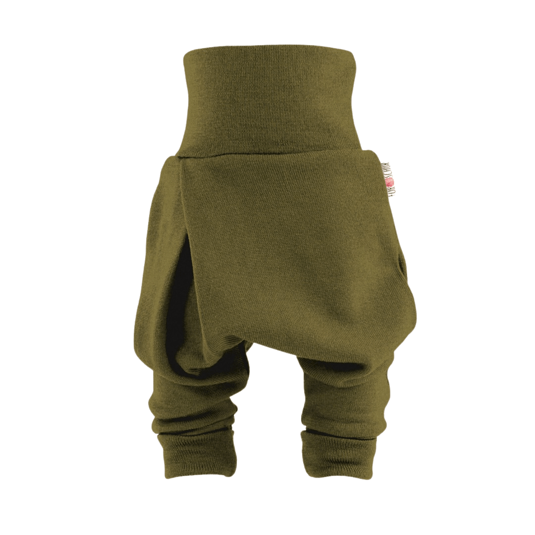 Upcycling Merino Mitwachshose Grün meliert - ForSchur