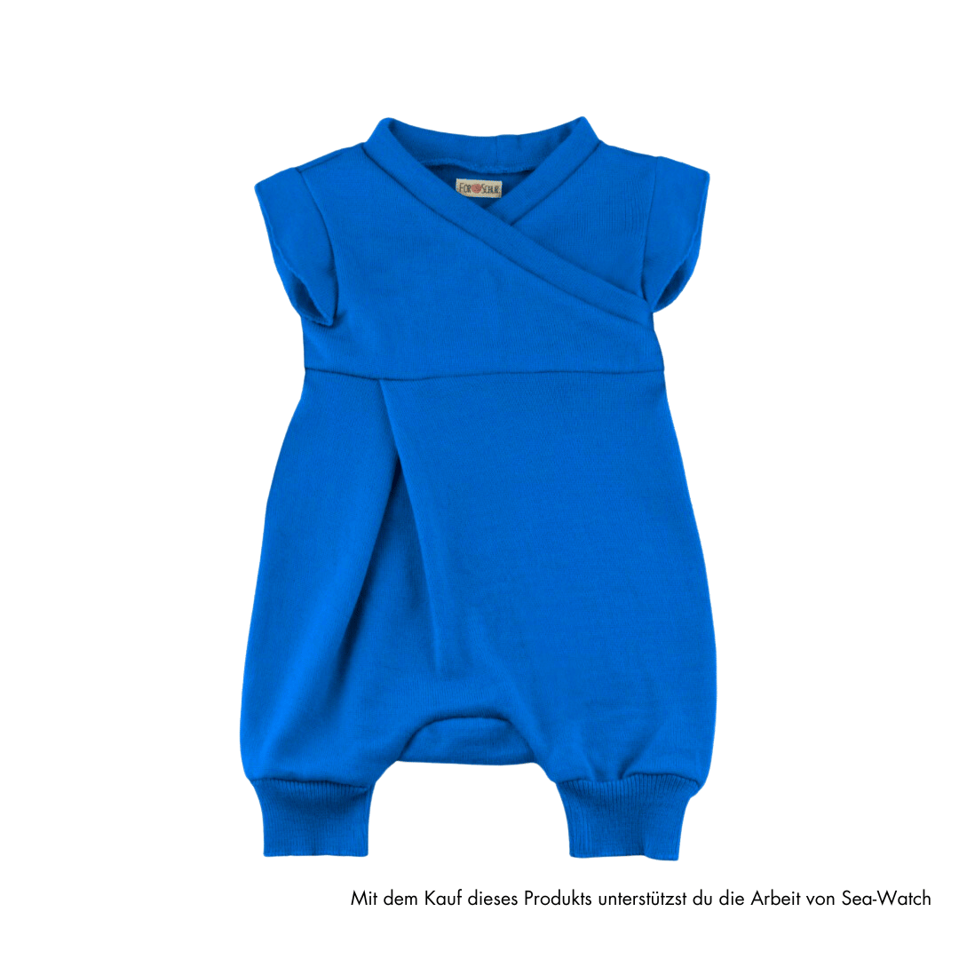 Sommereinteiler 100 % Merino – Koralle, Bernstein