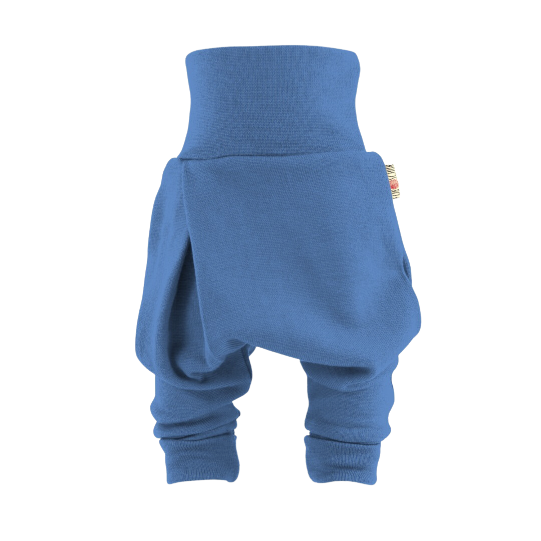 Upcycling Merino Mitwachshose Blau