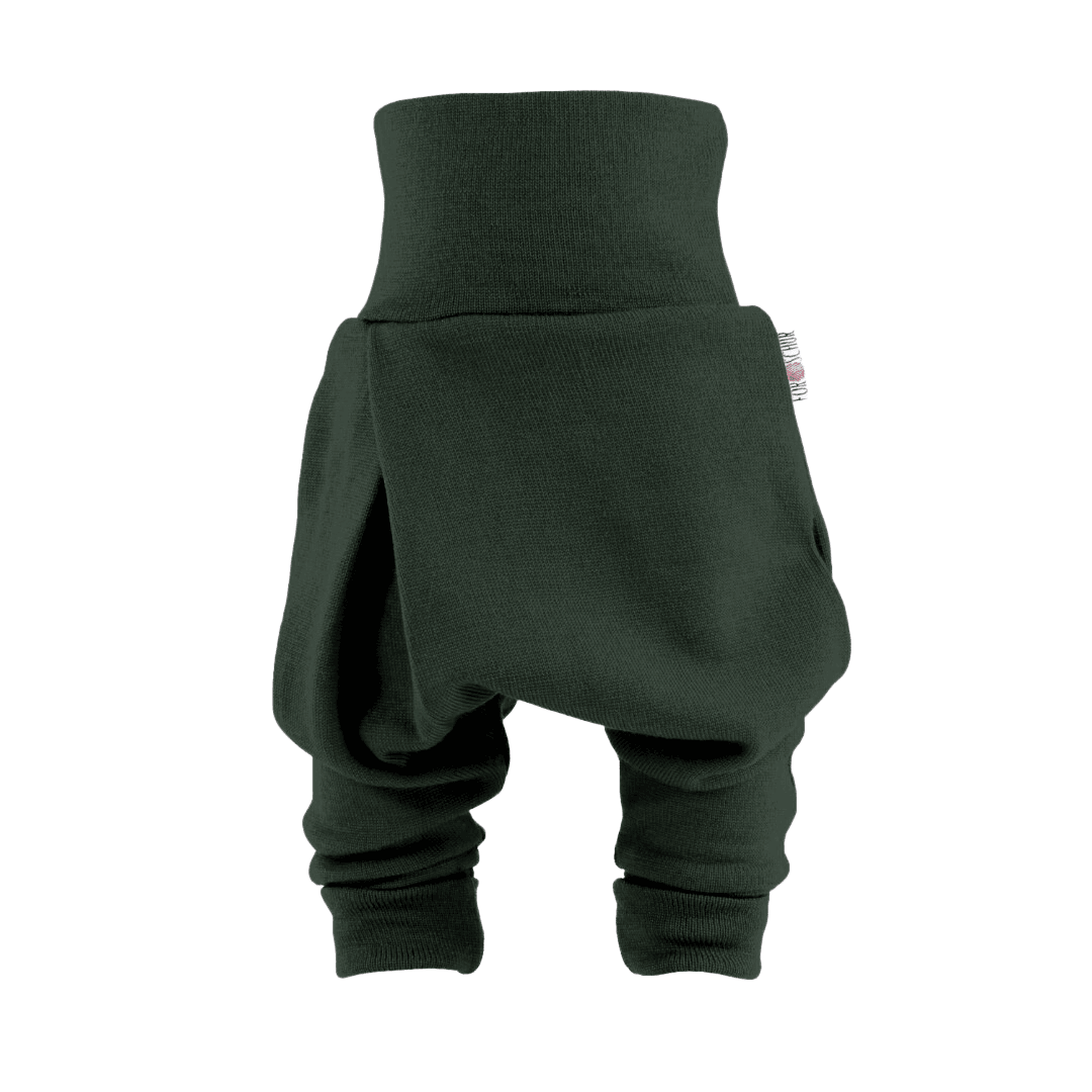 Upcycling Merino Mitwachshose Grün meliert - ForSchur
