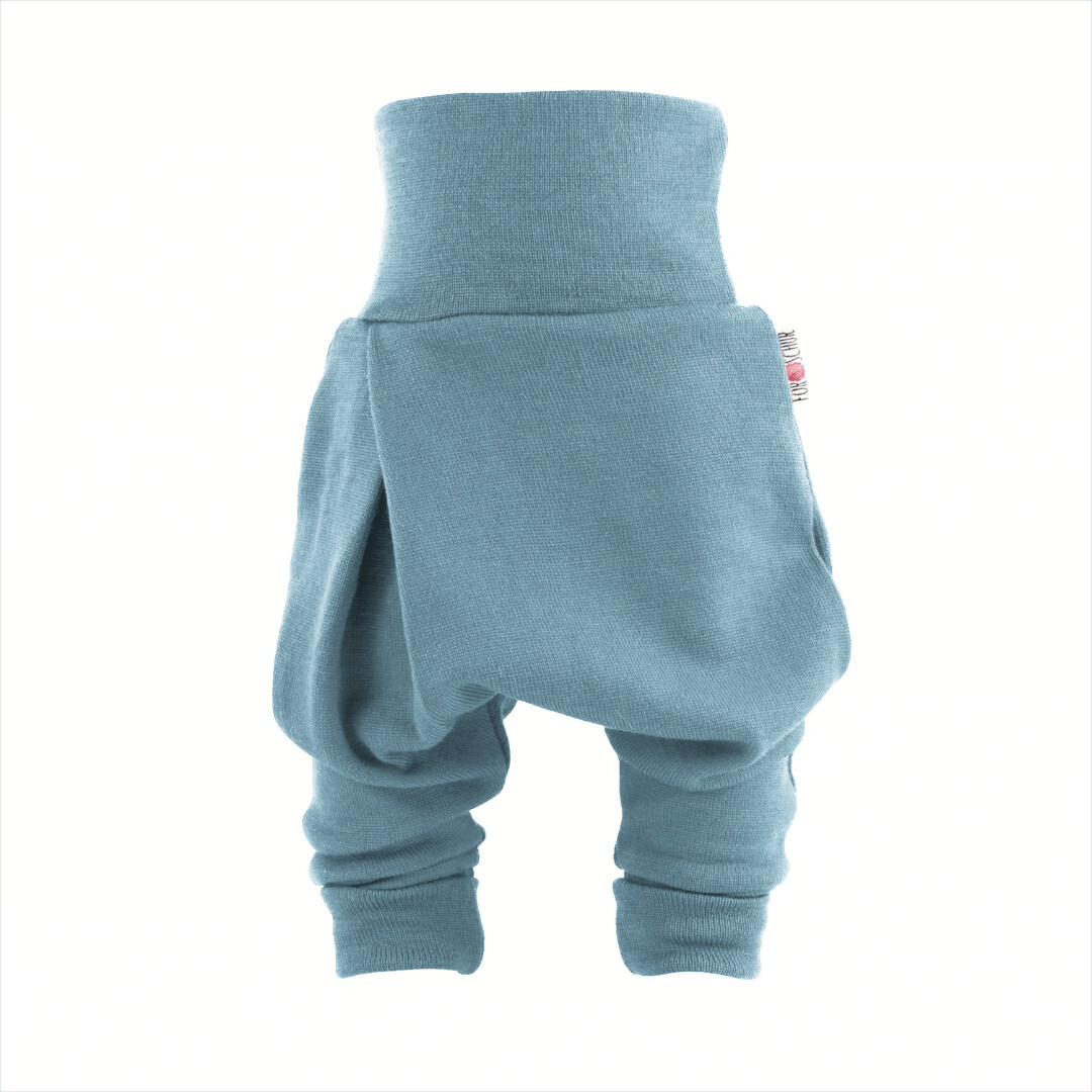 Kaschmir Baby Mitwachshose Blau