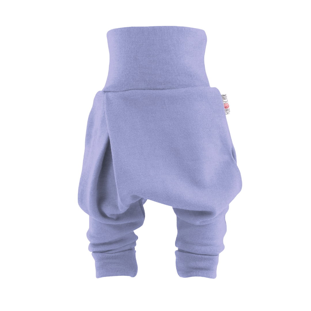 Upcycling Kaschmir Baby Mitwachshose Lila