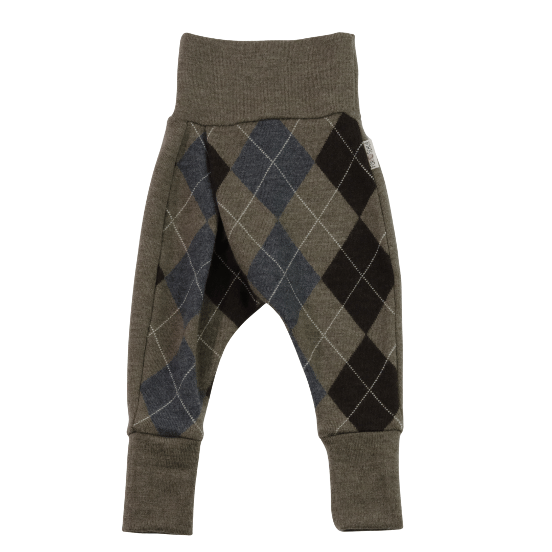 Upcycling Merino Mitwachshose Braun