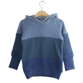 Kaschmir Hoodie Ombré 86/92 Blau
