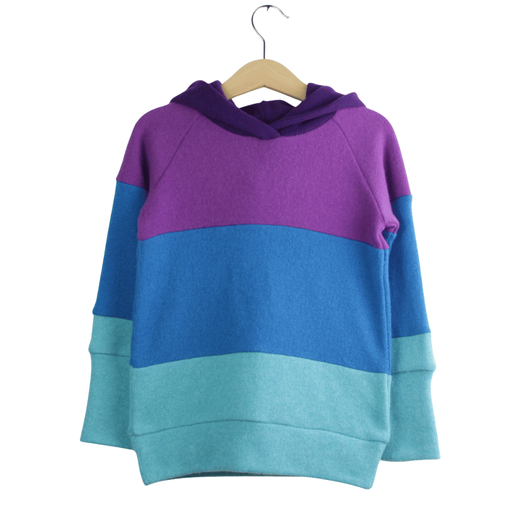 Kaschmir Hoodie Ombré 98/104 Lila