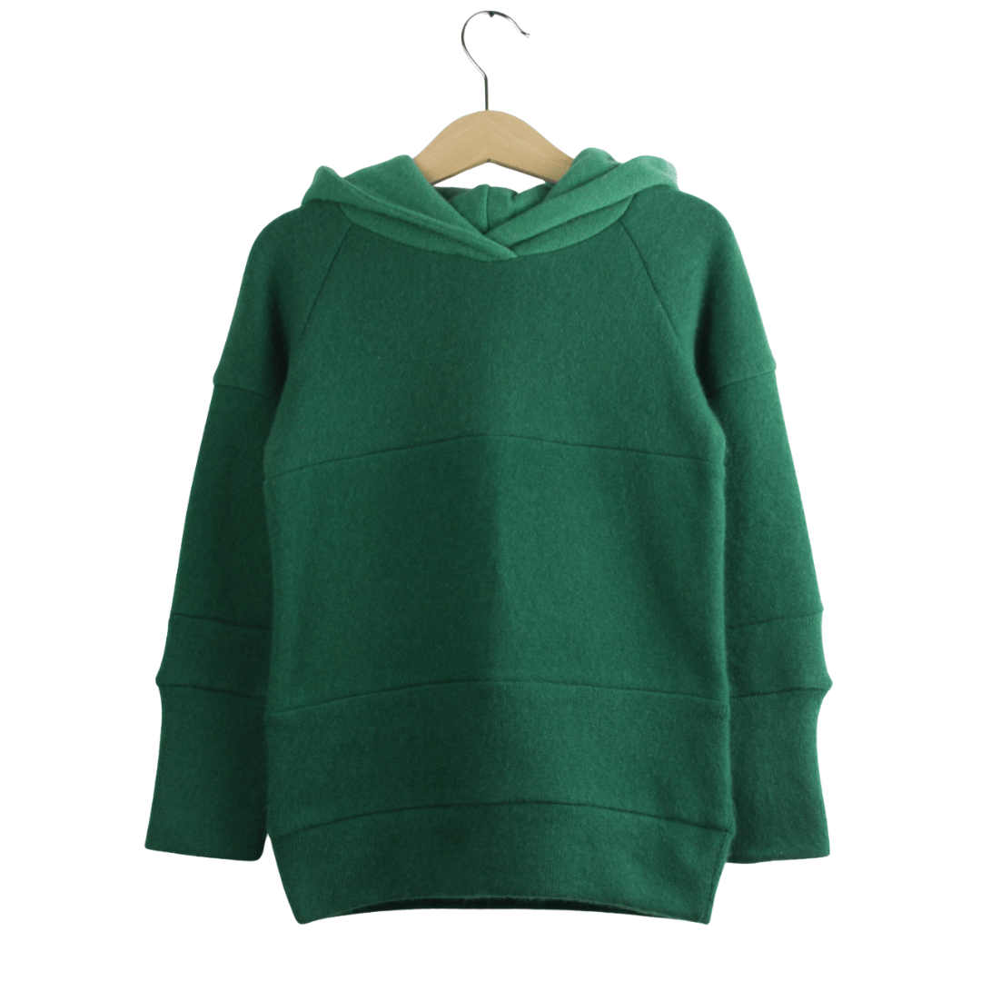 Kaschmir Hoodie Ombré 98/104 Grün