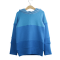 Kaschmir Hoodie Ombré 110/116 Blau