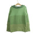 Kaschmir Hoodie Ombré 110/116 Grün