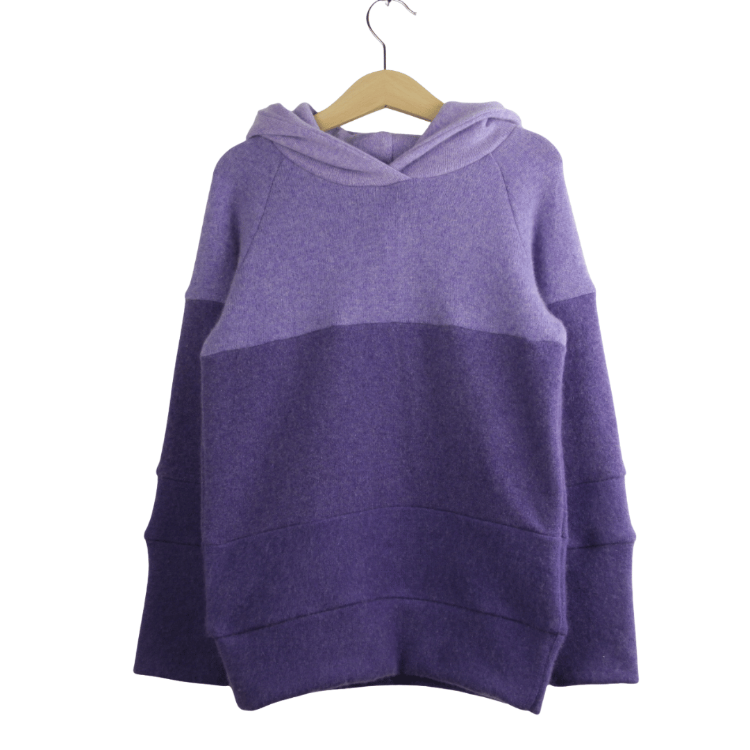 Kaschmir Hoodie Ombré 110/116 Lila