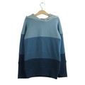 Kaschmir Hoodie Ombré 122/128 Blau