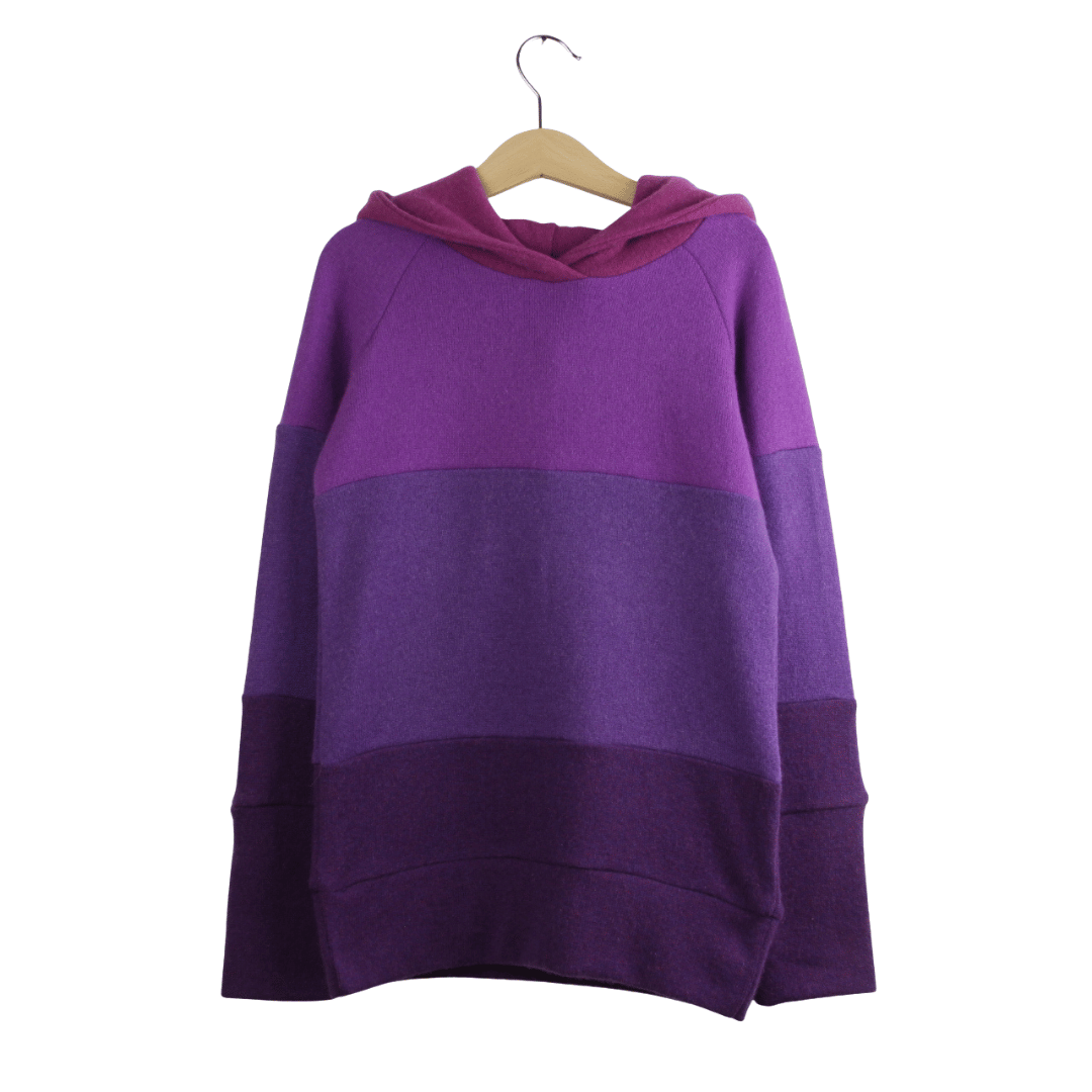 Kaschmir Hoodie Ombré 122/128 Lila