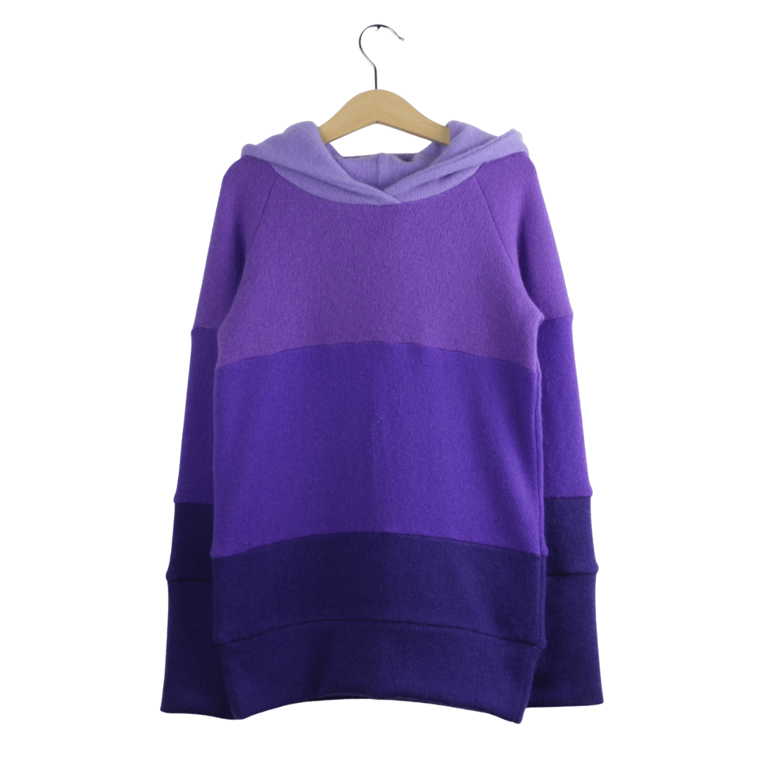 Kaschmir Hoodie Ombré 122/128 Lila