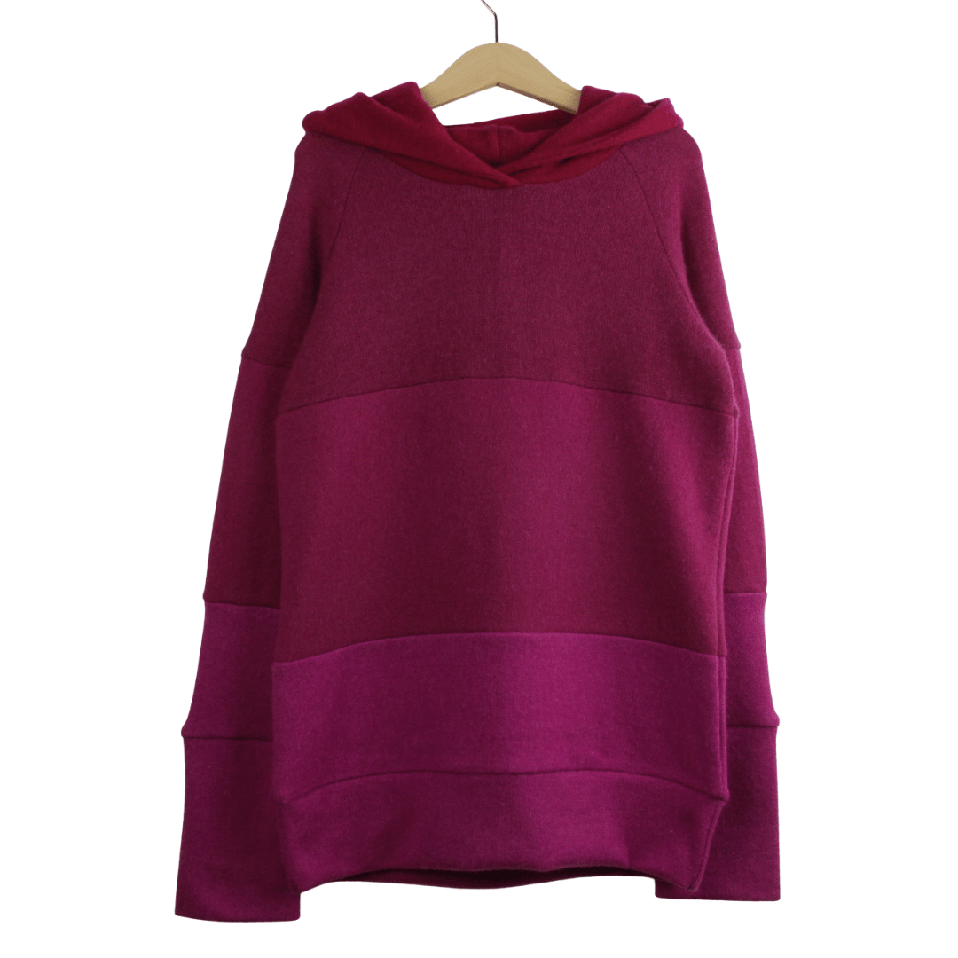 Kaschmir Hoodie Ombré 134/140 Rosa