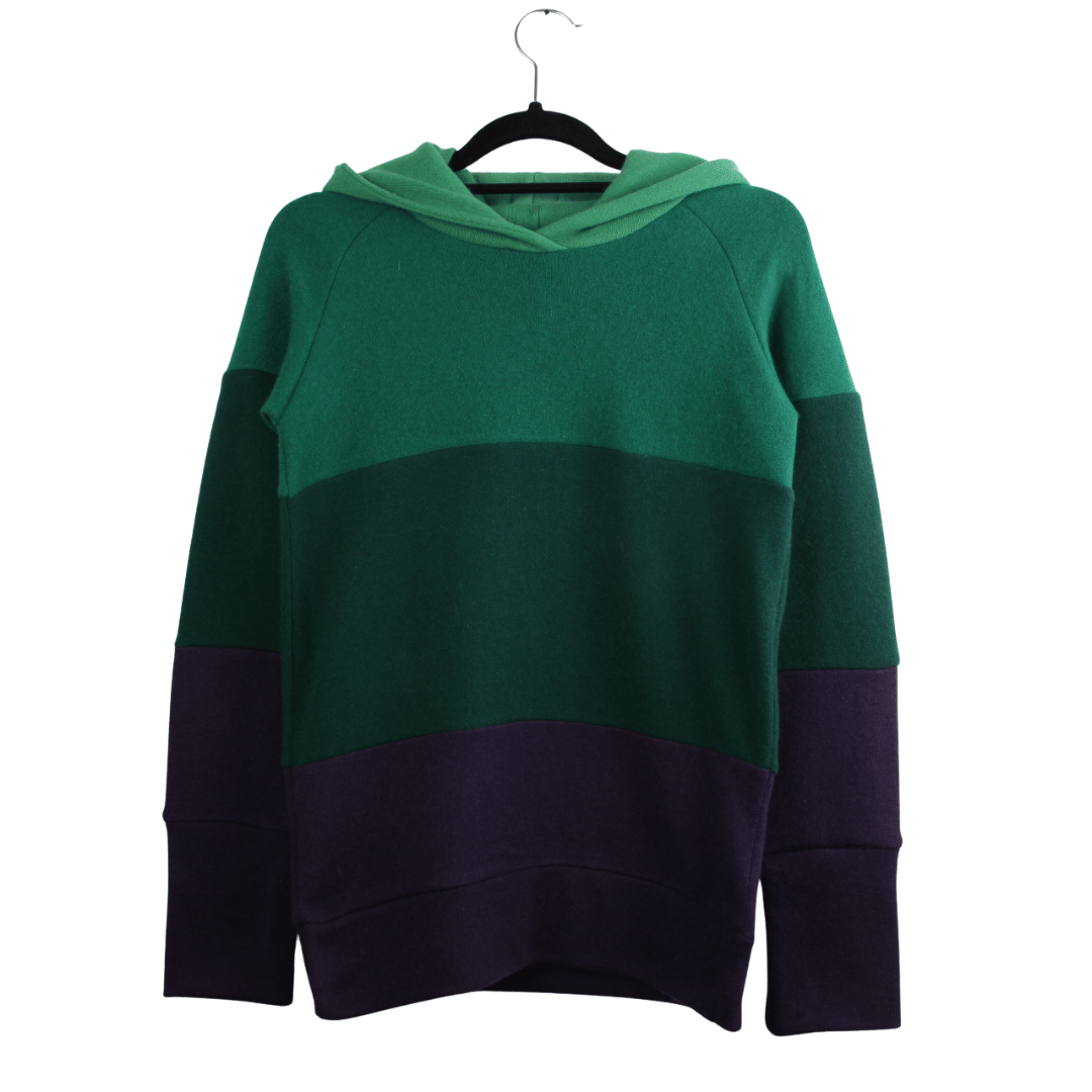 Kaschmir Hoodie Ombré 146/152 Grün