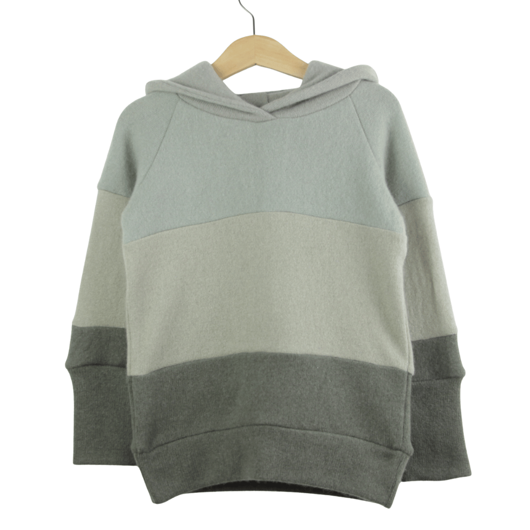 Kaschmir Hoodie Ombré 98/104 Grün