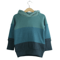 Kaschmir Hoodie Ombré 86/92 Blau