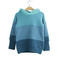 Kaschmir Hoodie Ombré 98/104 Blau